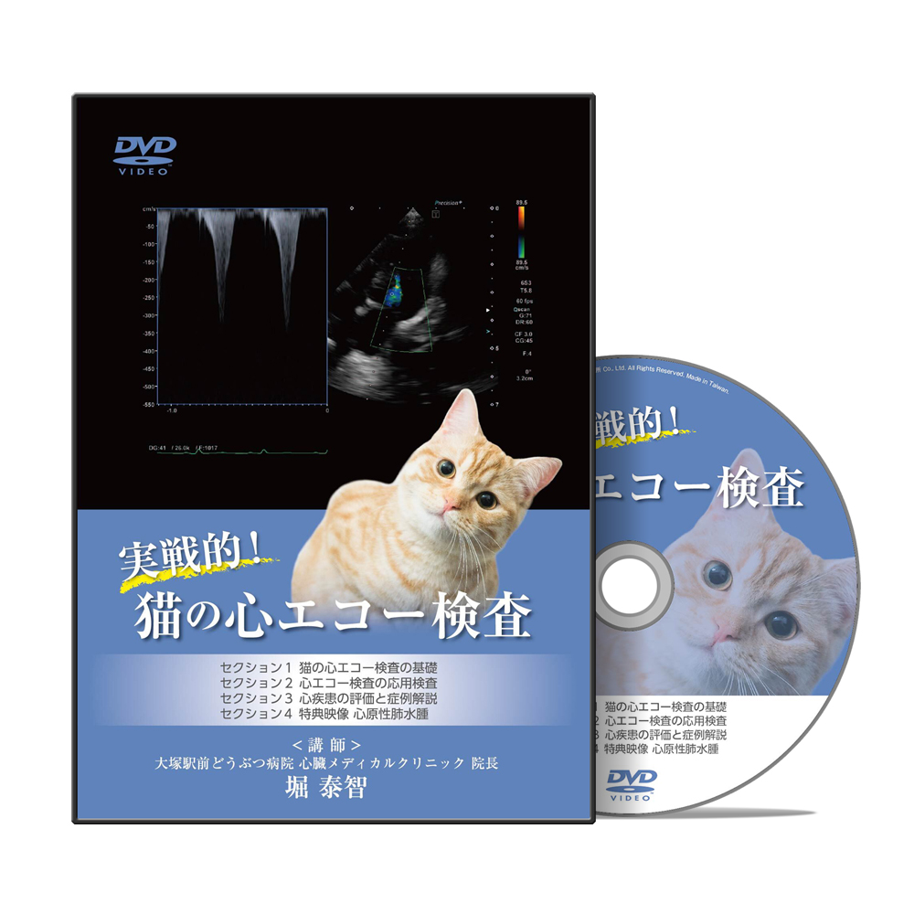 実戦的！猫の心エコー検査│医療情報研究所DVD